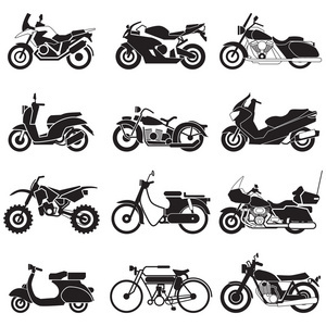 摩托车和自行车